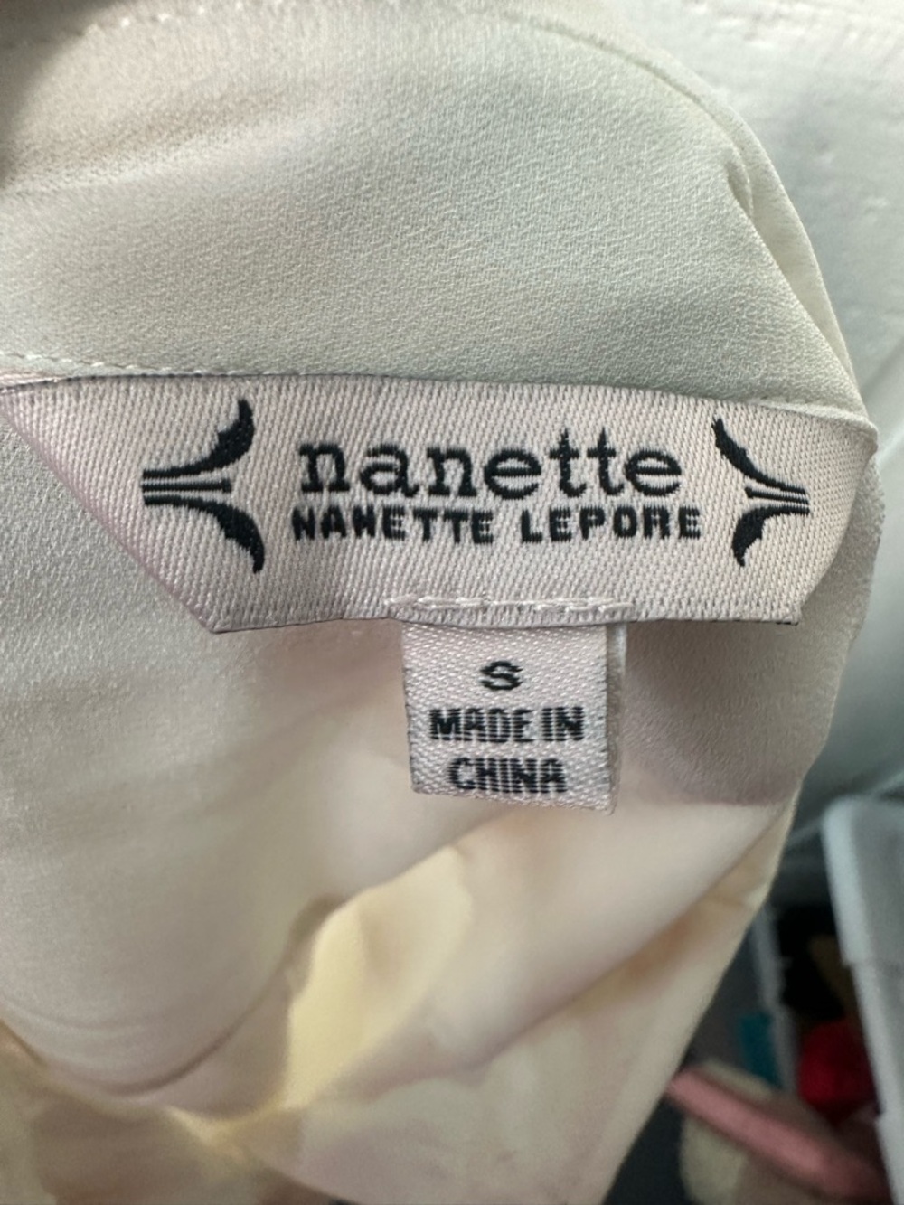 Nanette Lepore White Long Sleeve Top Size Small NWT - Picture 8 of 8
